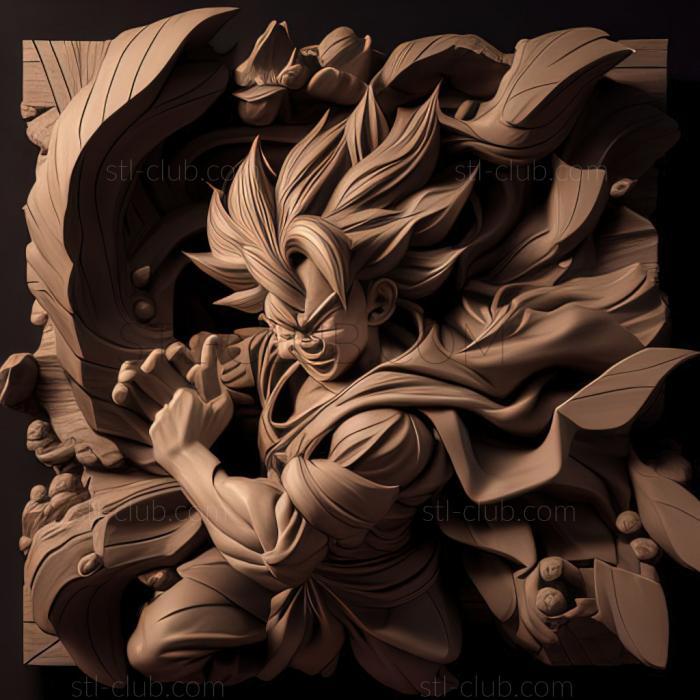 3D model Son Goku Kakarrot FROM Dragon Pearl (STL)
